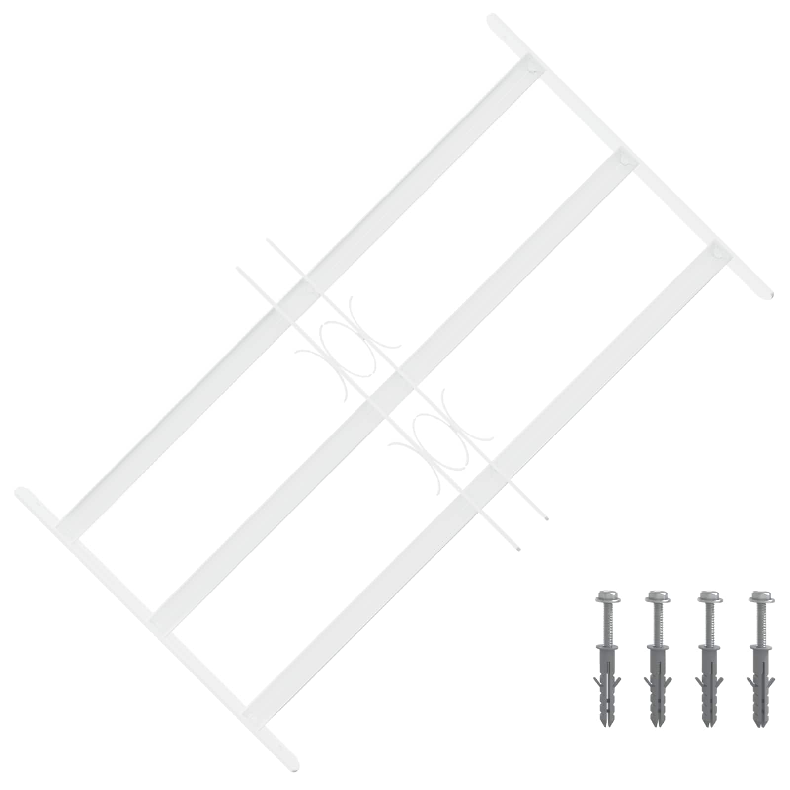 Ikkunoiden Turvaverkko 3 Ristikkopalkilla 3 Pcs 43-74 Cm