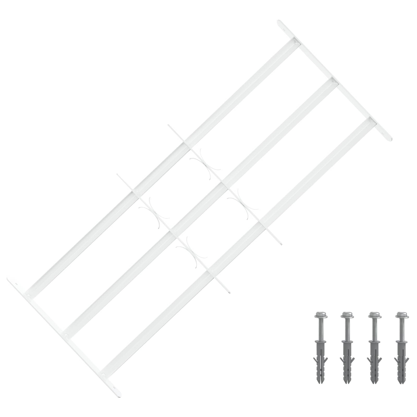 Ikkunoiden Turvaverkko 3 Ristikkopalkilla 3 Pcs 63-114 Cm