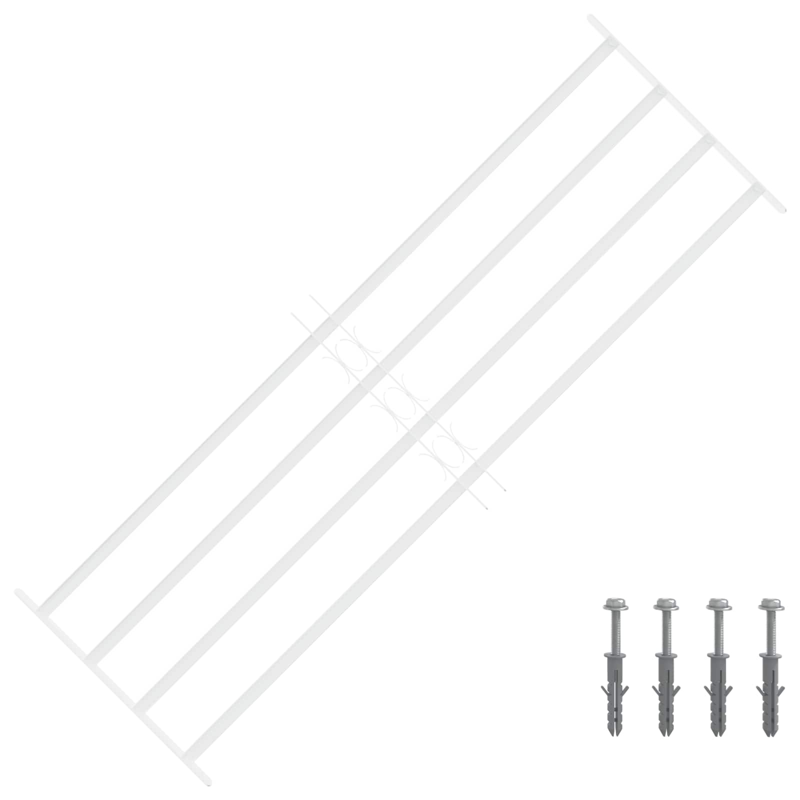 Turvaverkko Ikkunoille, Jossa On 4 Poikkipalkkia 3 Pcs