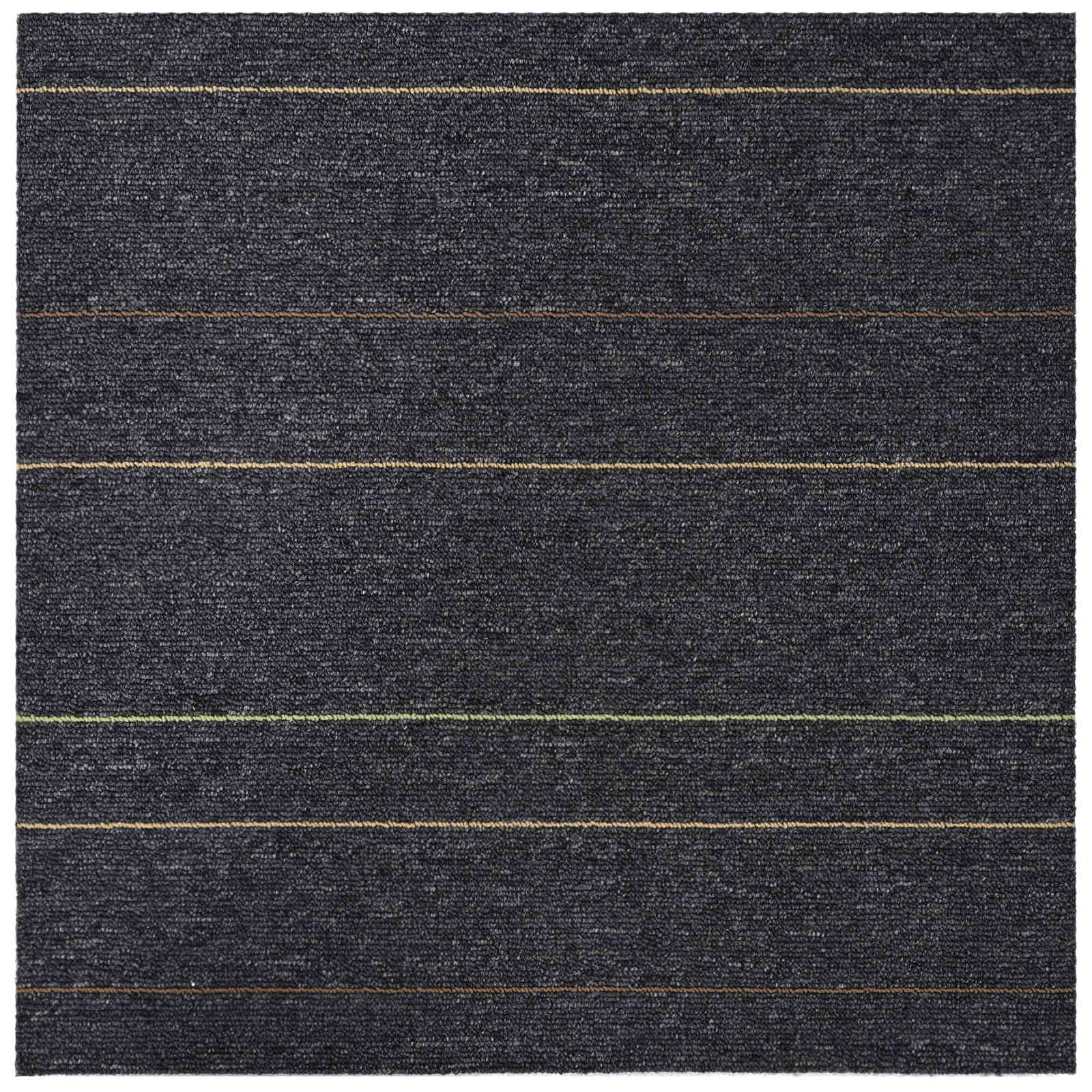 Matto Laatta Tummanharmaa Raidoilla 50 X 50 Cm 20 Pcs