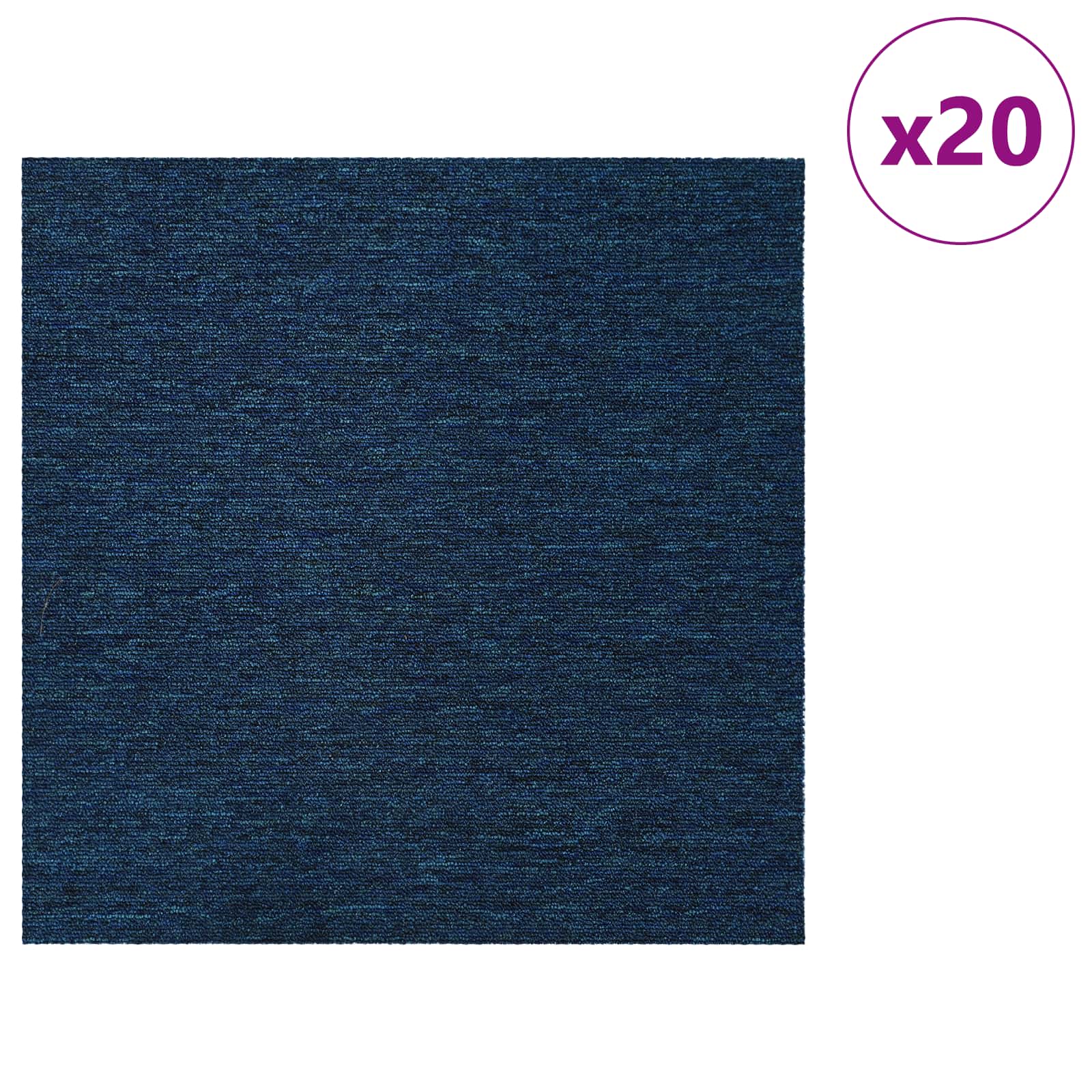 Matto Laatta Sininen 50 X 50 Cm 20 Pcs Pp Ja Bitumi