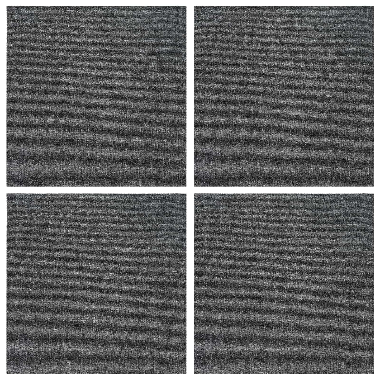 Matto Laatta Keskiharmaa 50 X 50 Cm 4 Pcs Pp Ja Bitumi