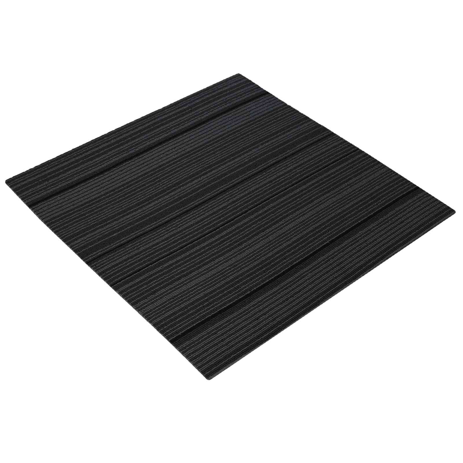 Matto Laatta Raidallinen Vaaleanharmaa 50 X 50 Cm 36 Pcs