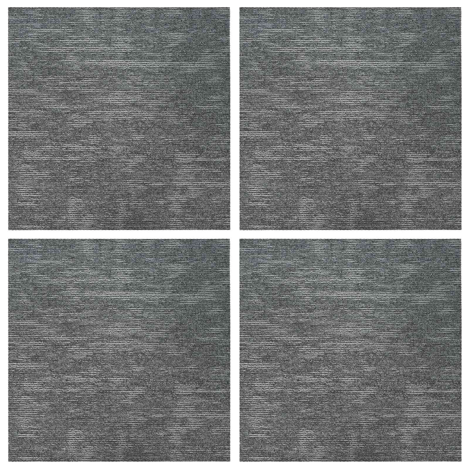 Matto Laatta Kivi Harmaa 50 X 50 Cm 4 Pcs Pp Ja Bitumi