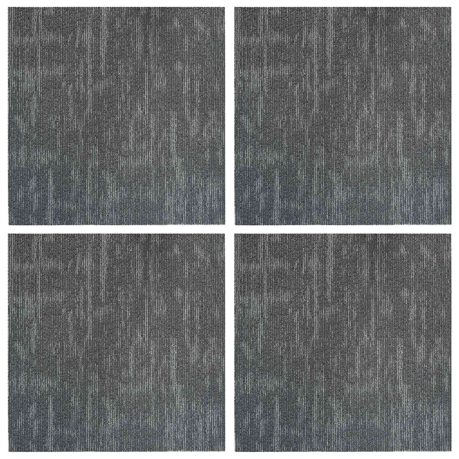 Matto Laatta Betoninharmaa 50 X 50 Cm 4 Pcs Pp Ja Bitumi