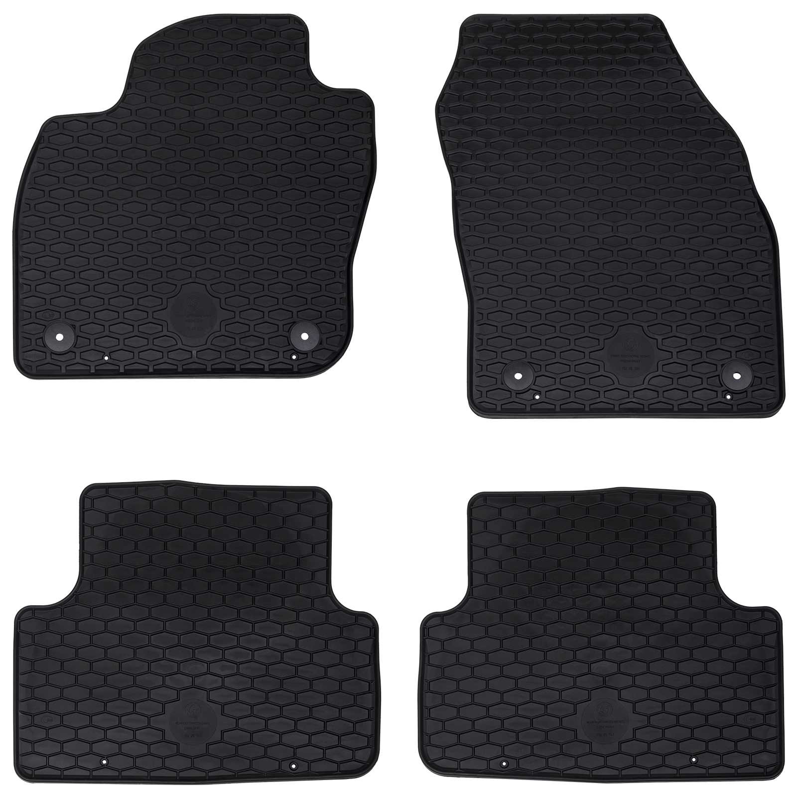 Auton Matto 4 Pcs Musta Sopii Vw T-Cross 2019- Kumi