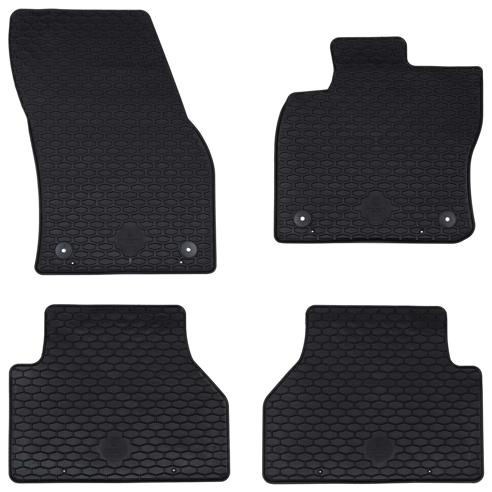Auton Matto 4 Pcs Musta Sopii Vw Caddy 2020- Kumi