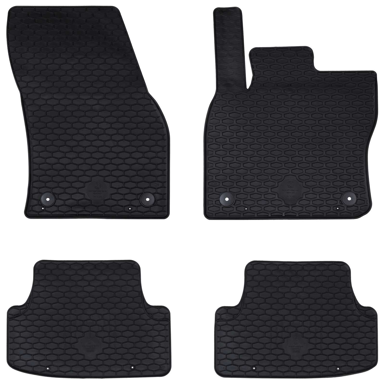 Auton Matto 4 Pcs Musta Sopii Seat Ateca 2016- Kumi