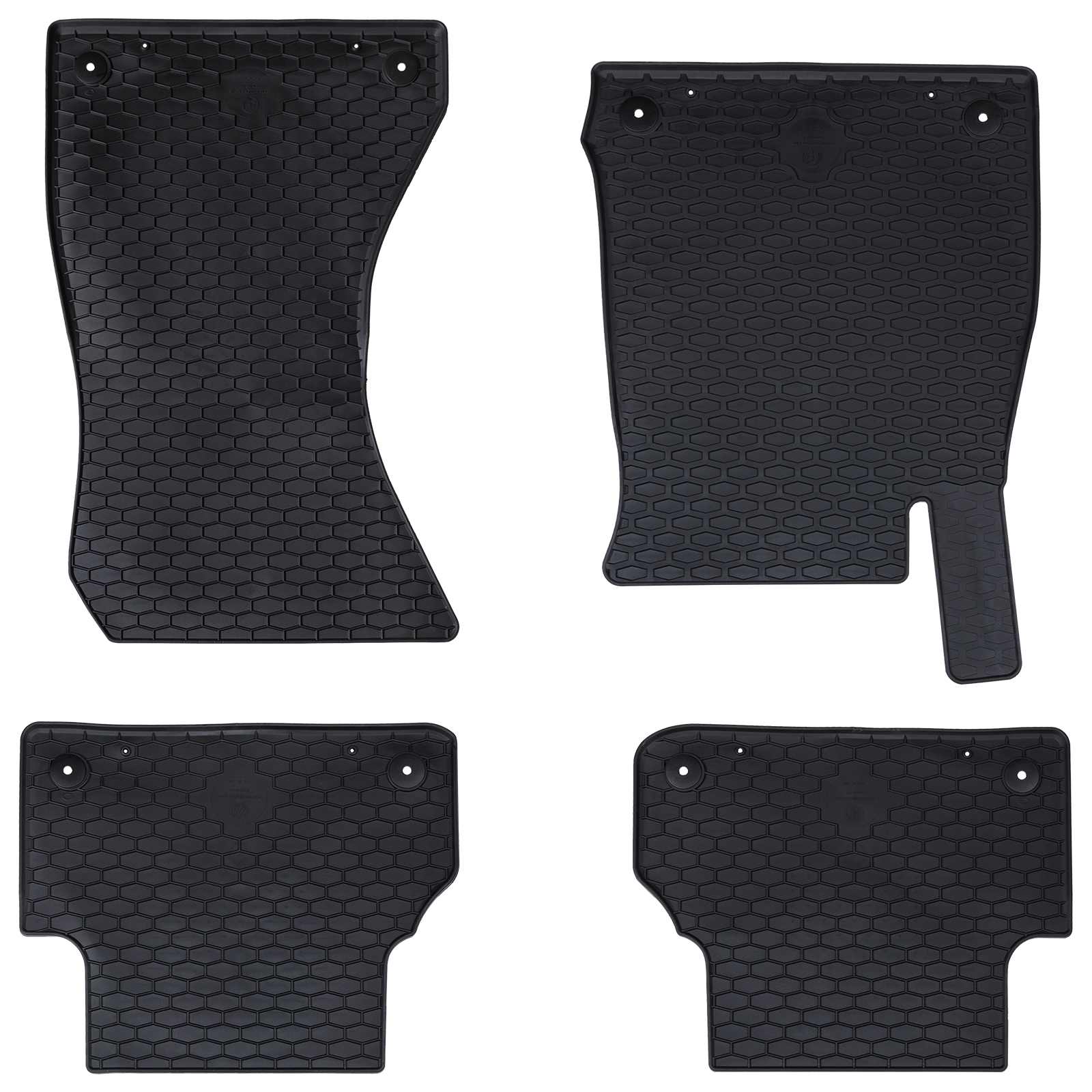 Auton Matto 4 Pcs Musta Sopii Audi A4 B9 2015-2024 Kumi