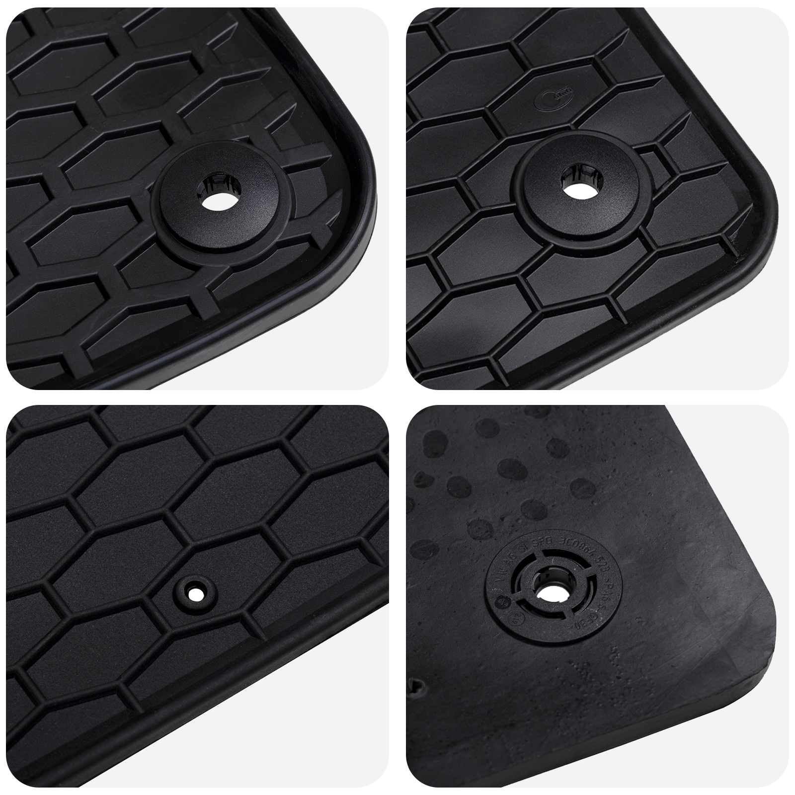 Auton Matto 4 Pcs Musta Sopii Škoda Superb Iii / Iv 2015-2023