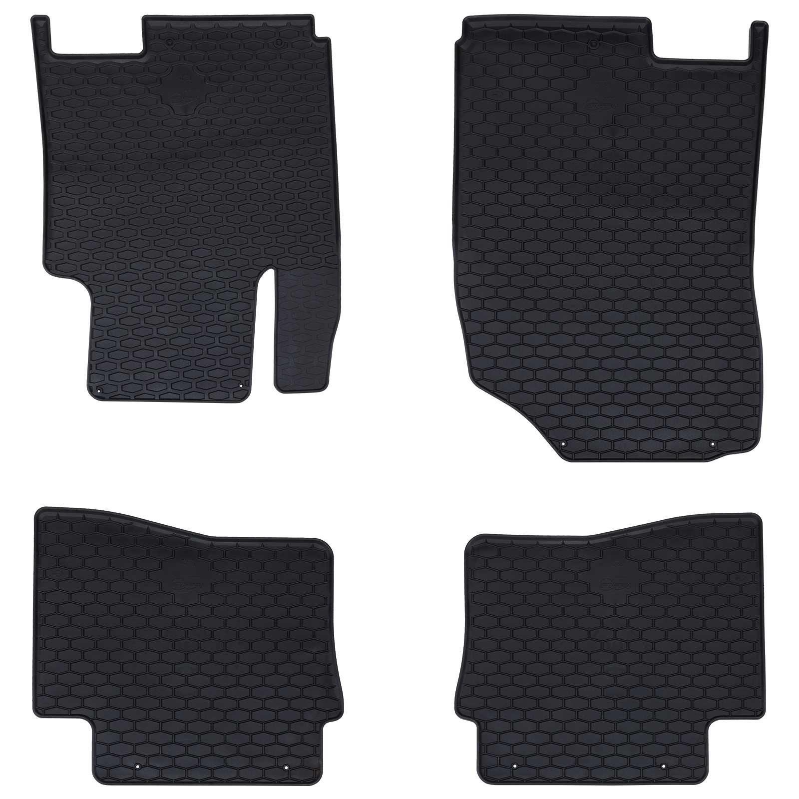 Auton Matto 4 Pcs Musta Sopii Hyundai I20:Lle 2014-2019 Kumi