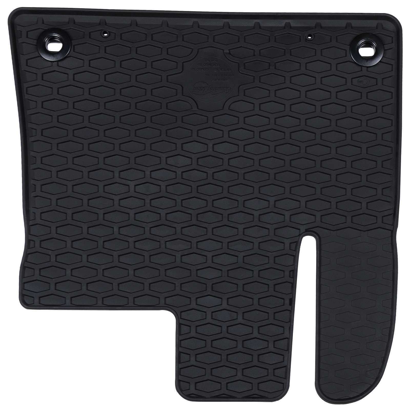 Auton Matto 2 Pcs Musta Kumi