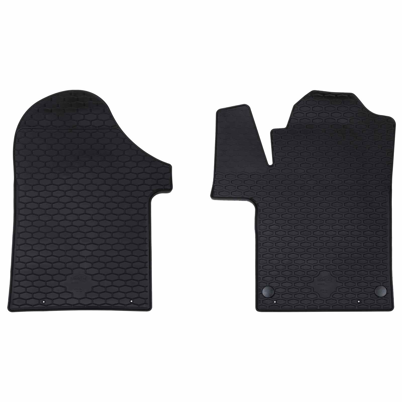 Auton Matto 2 Pcs Musta Kumi