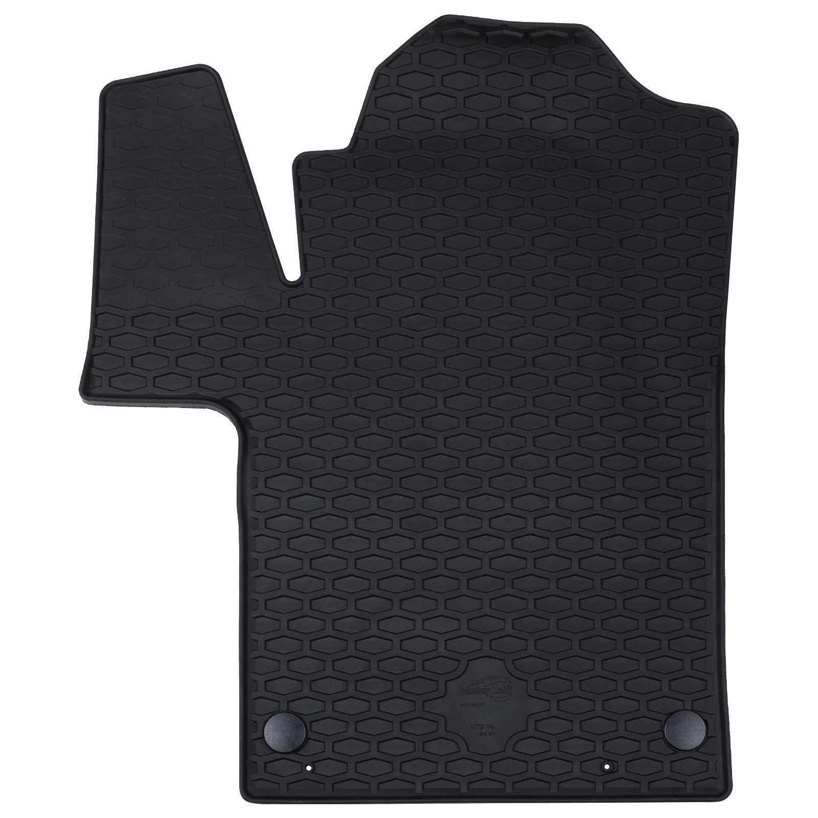 Auton Matto 2 Pcs Musta Kumi