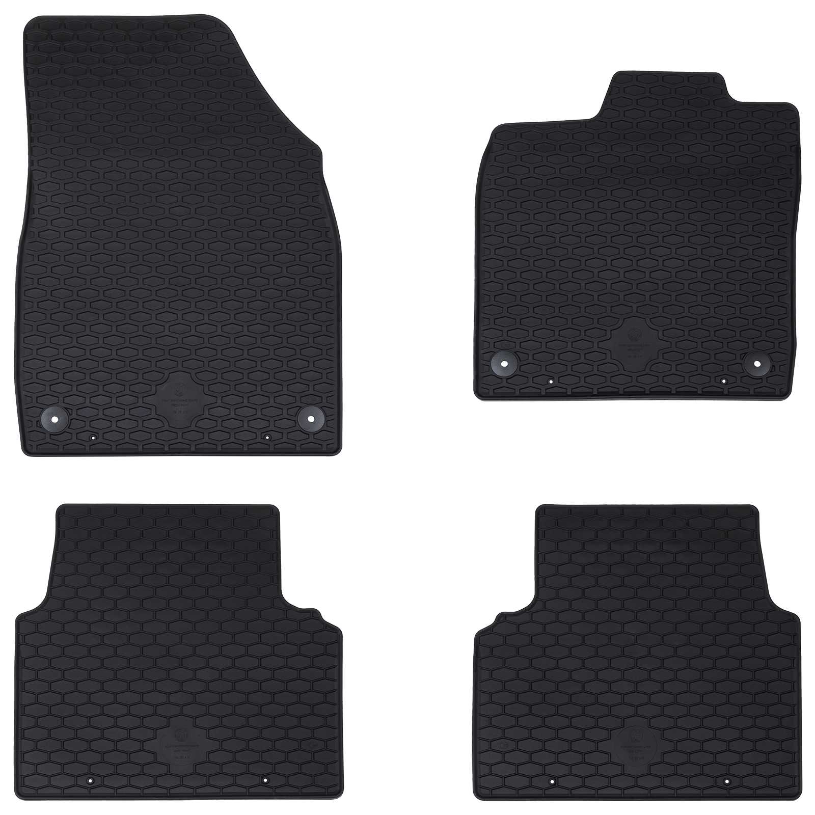 Auton Matto 4 Pcs Musta Sopii Vw Id.3 2019- Kumi