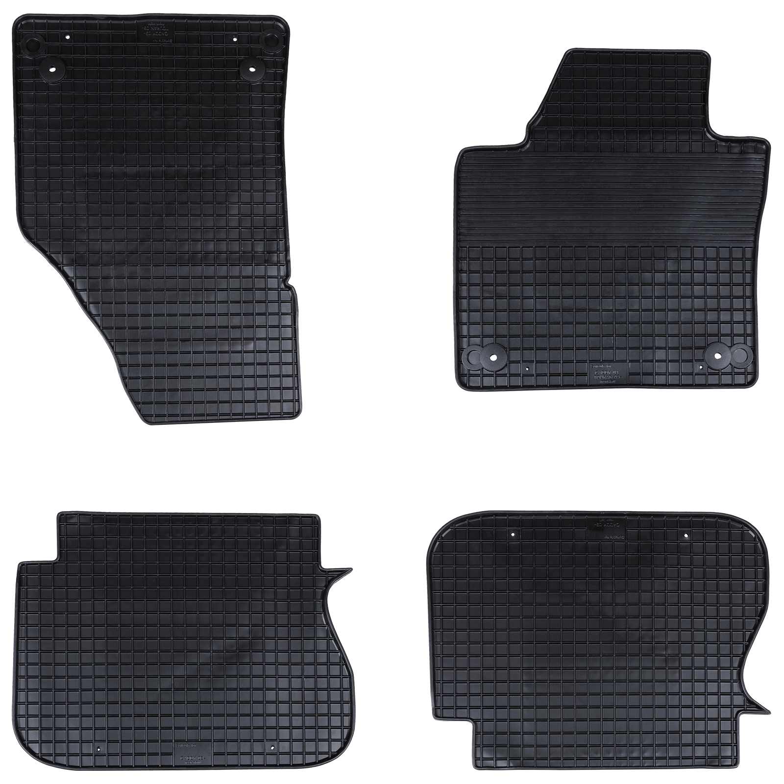 Auton Matto 4 Pcs Musta Sopii Vw Caddy 2003-2015, 2015-2020 Bs