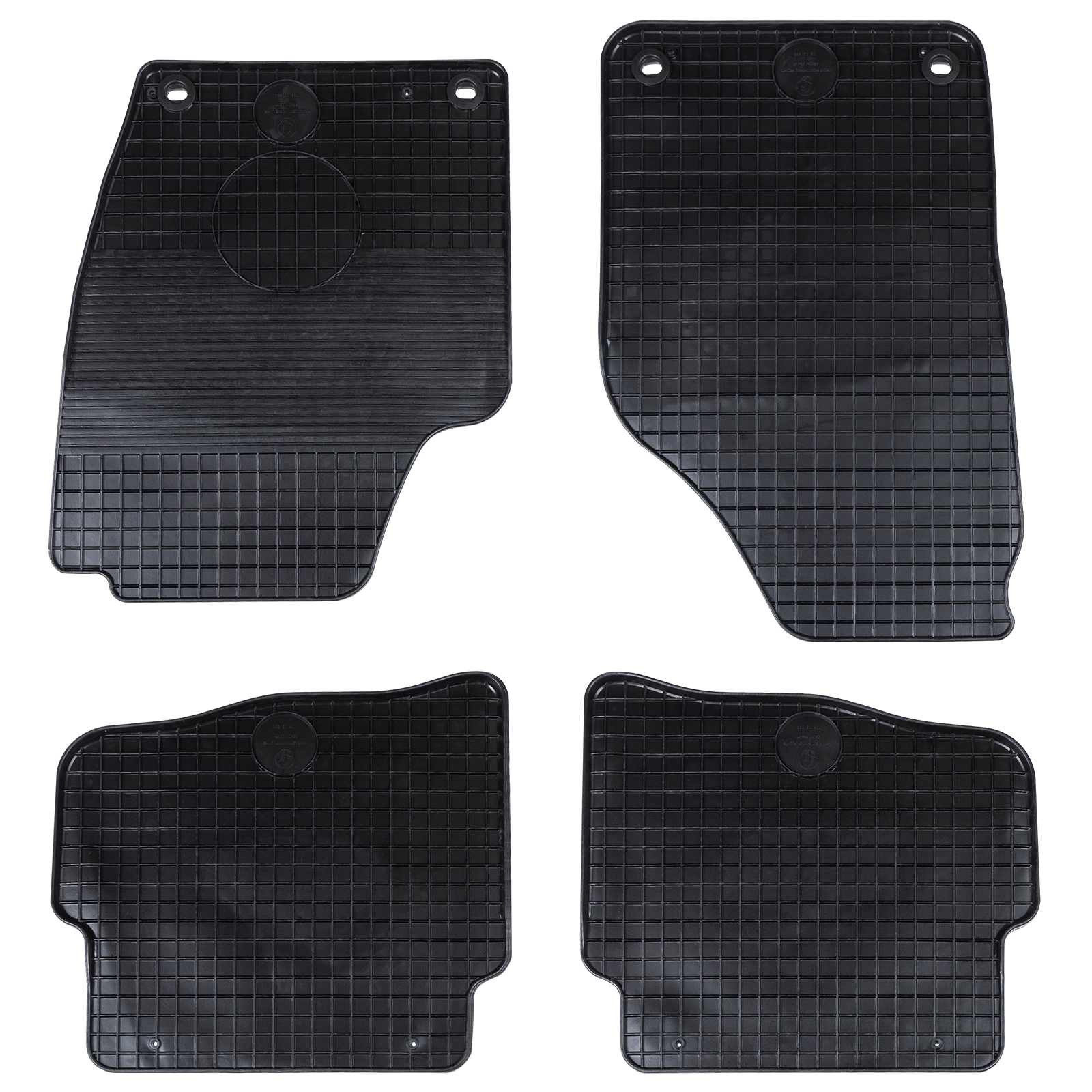 Auton Matto 4 Pcs Musta Sopii Vw Polo 2001-2009 Ns Kumi