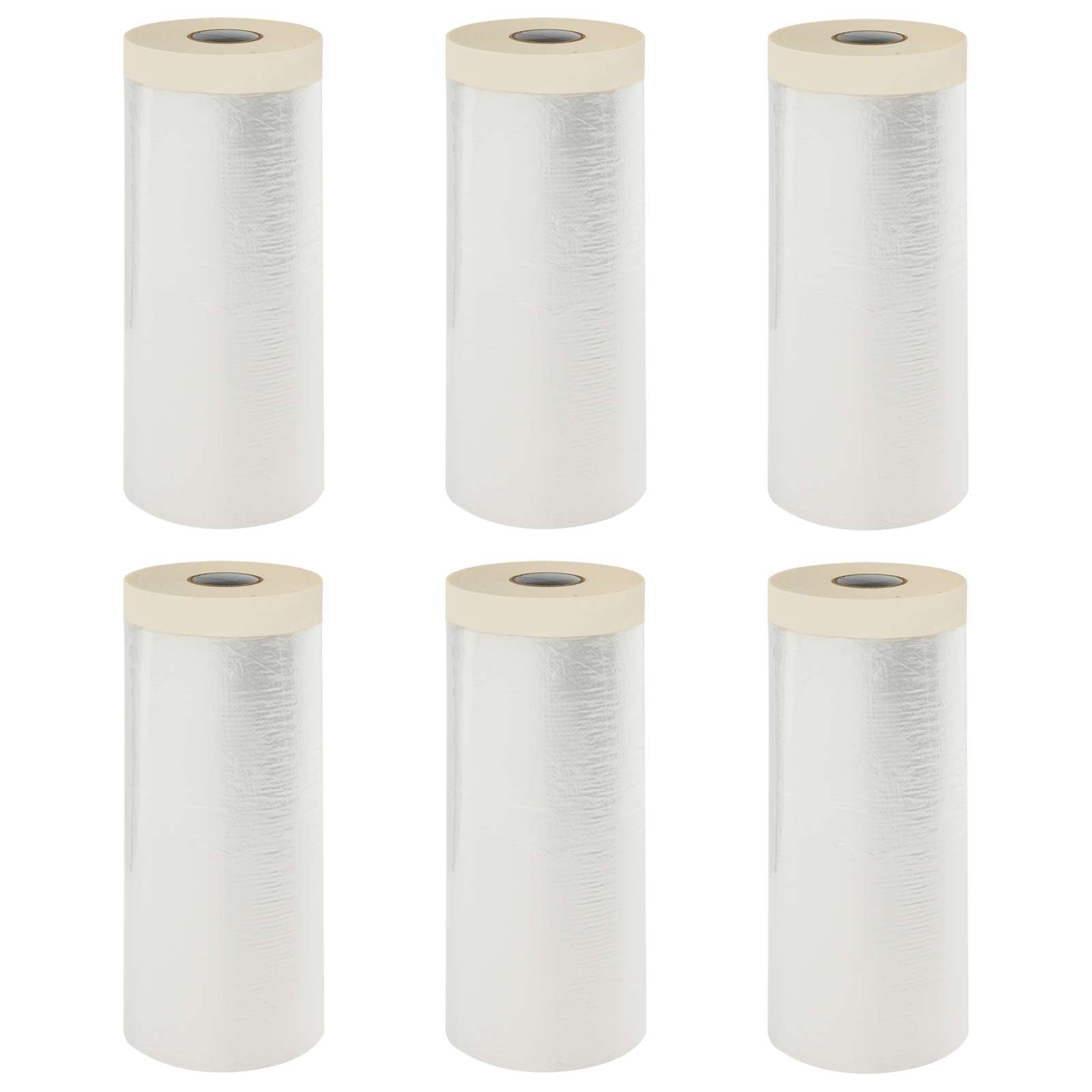 Pölylakana Liimalla 6 Pcs Läpinäkyvä 110 X 3300 Cm Hdpe