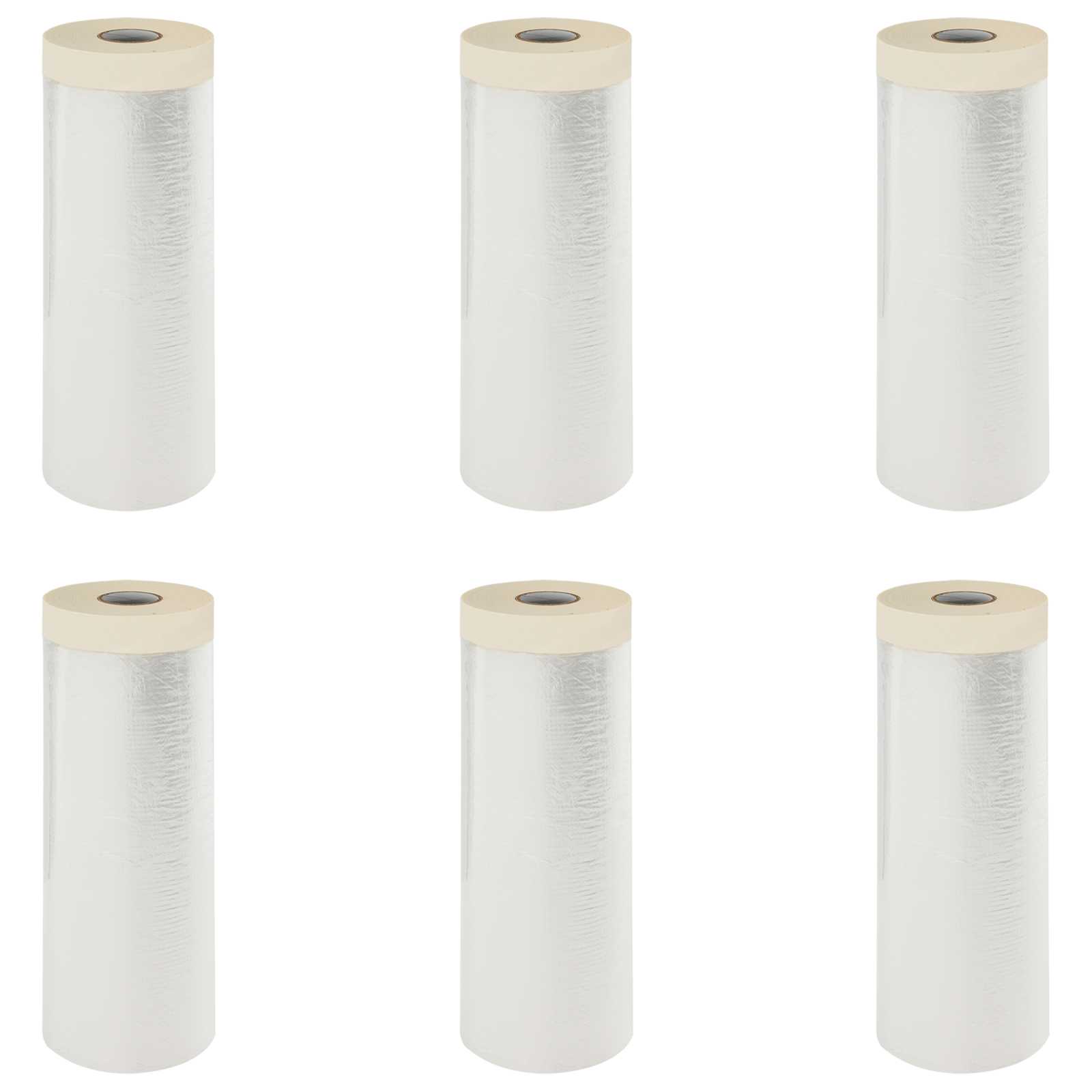 Pölylakana Liimalla 6 Pcs Läpinäkyvä 270 X 1600 Cm Hdpe