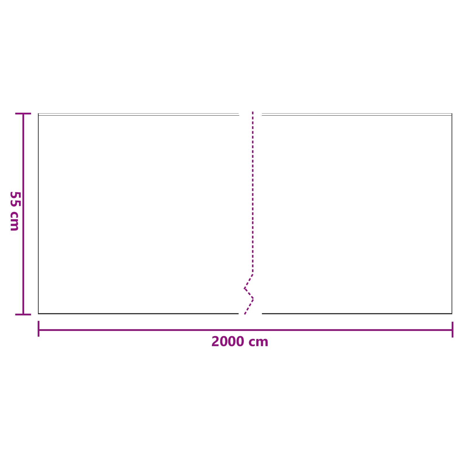 Liimattava Suojakalvo 6 Pcs Läpinäkyvä Ja Sininen 55 X 2000 Cm
