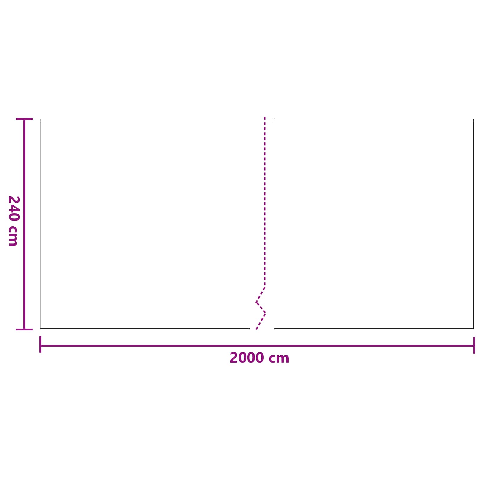 Liimattava Suojakalvo 6 Pcs Läpinäkyvä Ja Sininen 240 X 2000 Cm