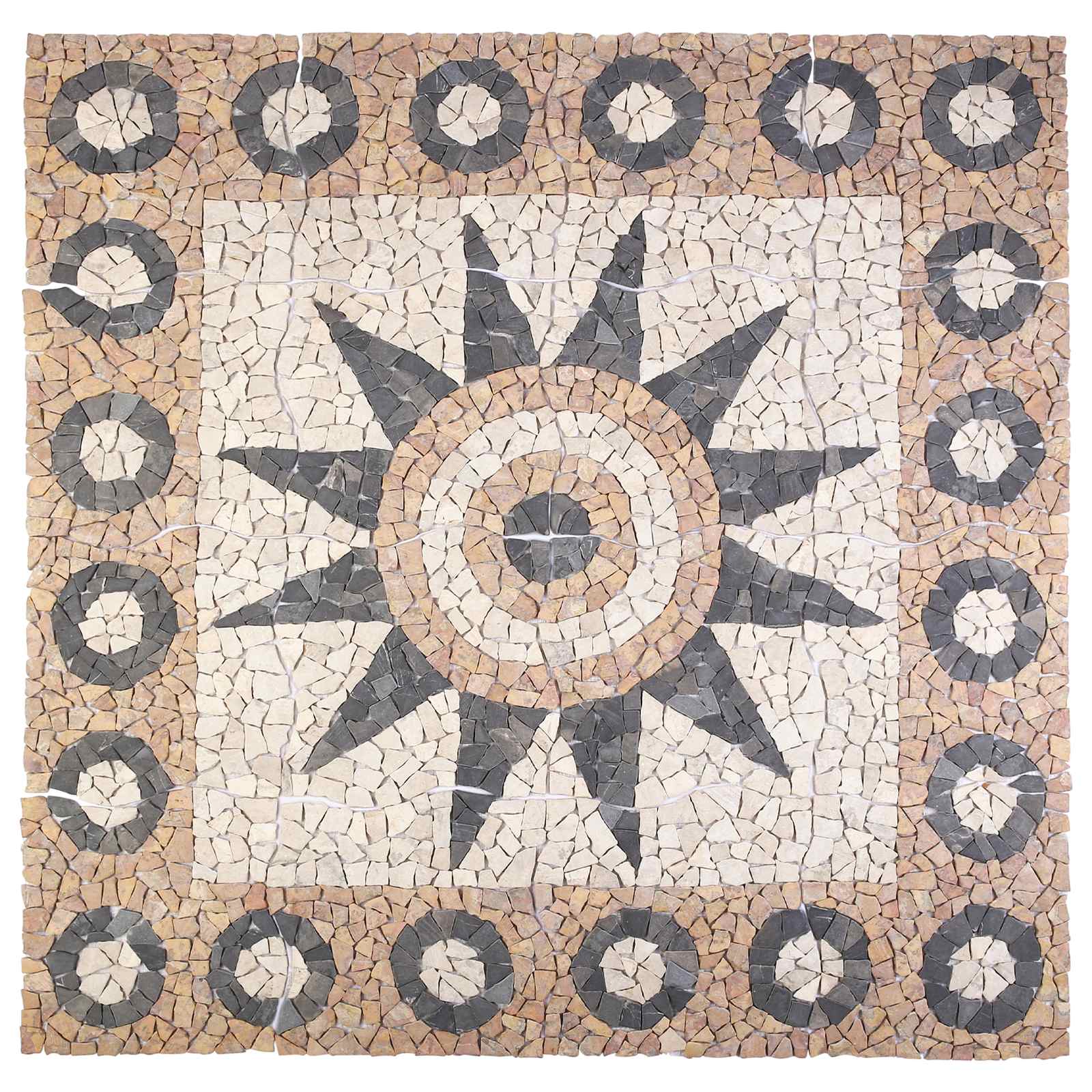 Mosaiikkilaatat Kuviolla Monivärinen 120 X 120 Cm Marmori