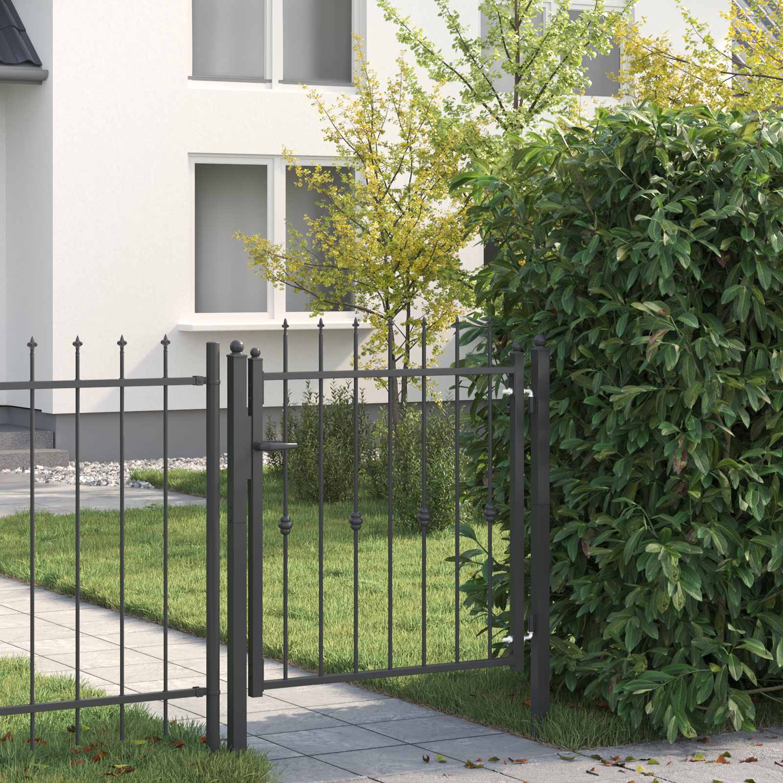 Aitausportti Horst 100 X 100 Cm Metalli Musta Lukittava
