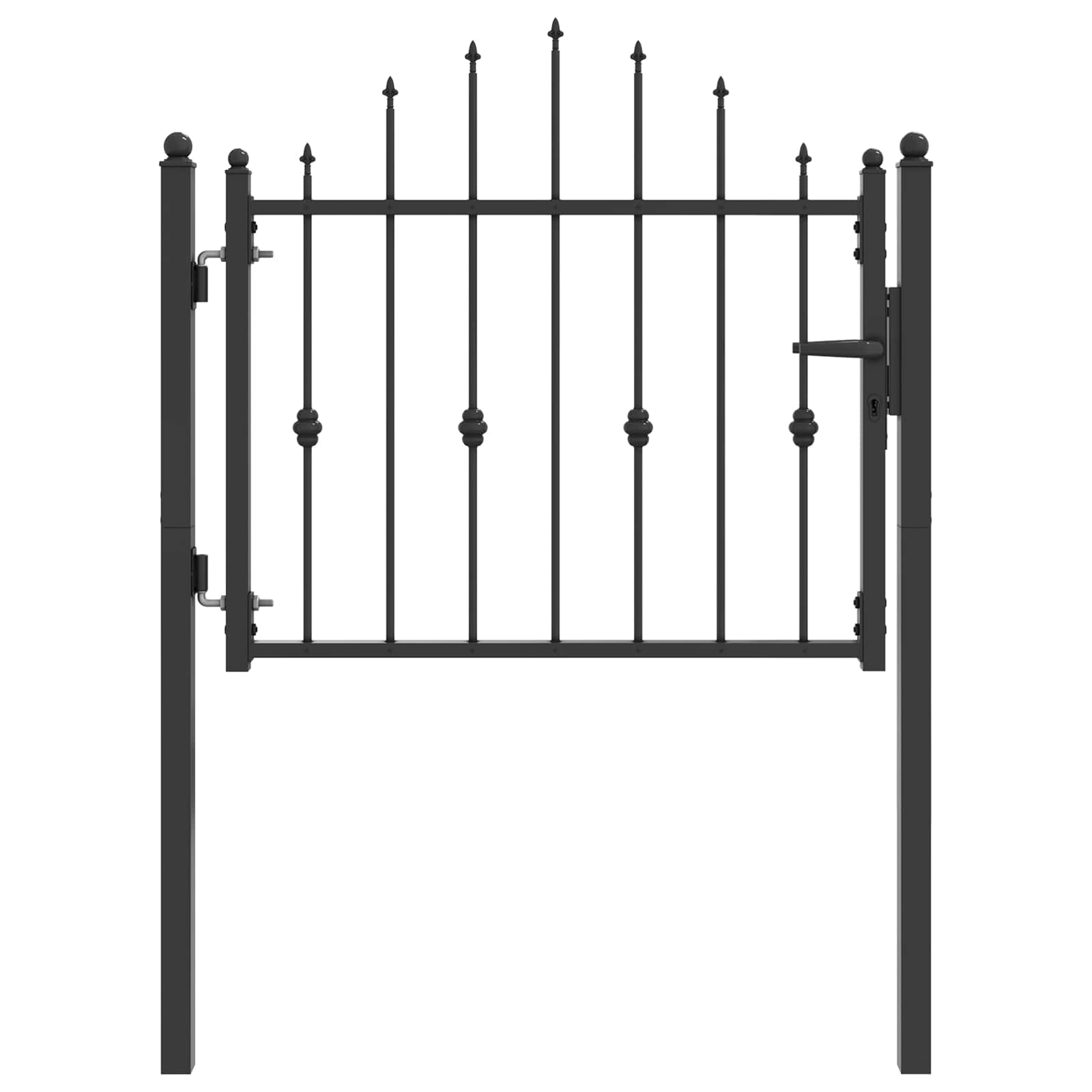 Aitausportti Horst 100 X 75 Cm Metalli Musta Lukittava