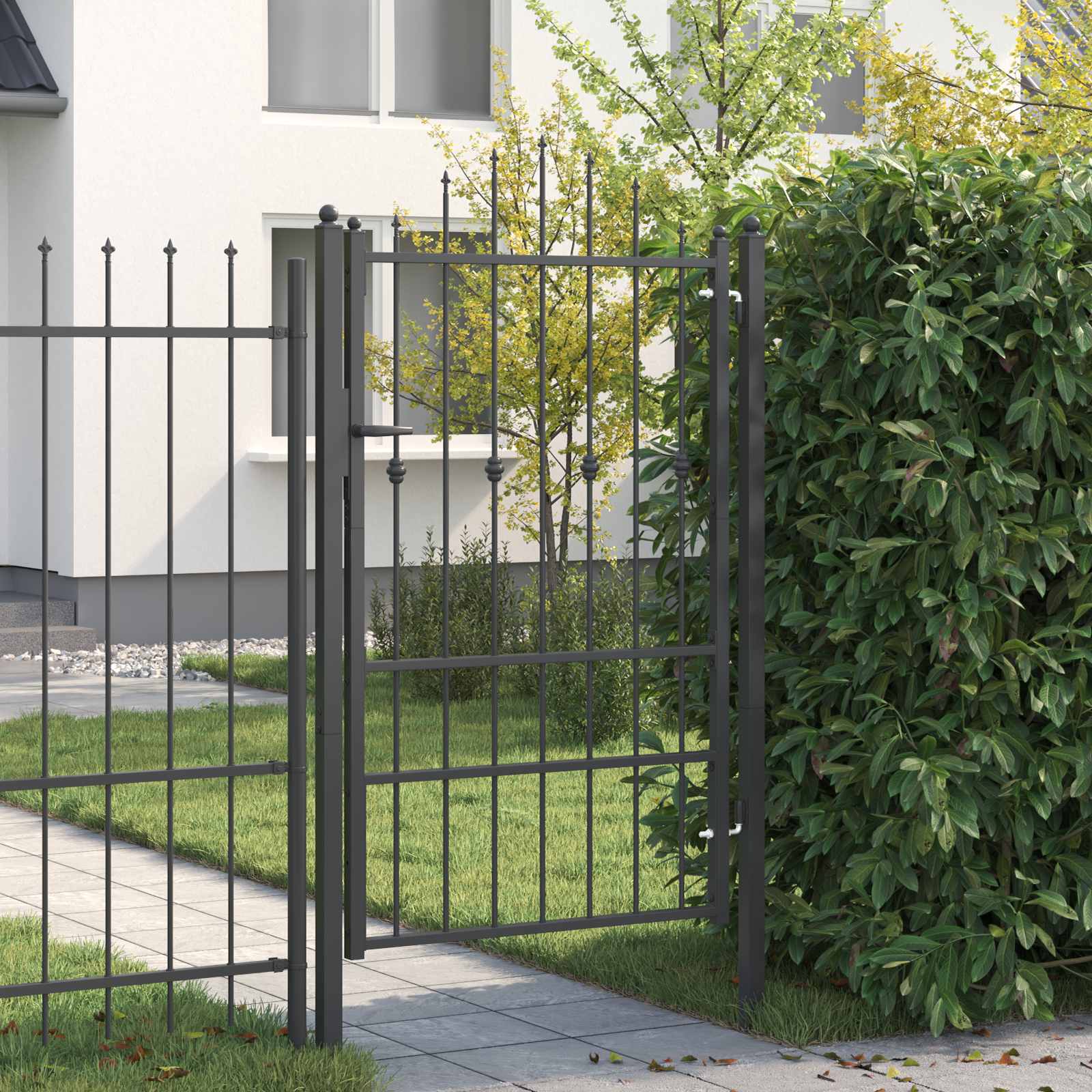 Aitausportti Horst 100 X 150 Cm Metalli Musta Lukittava