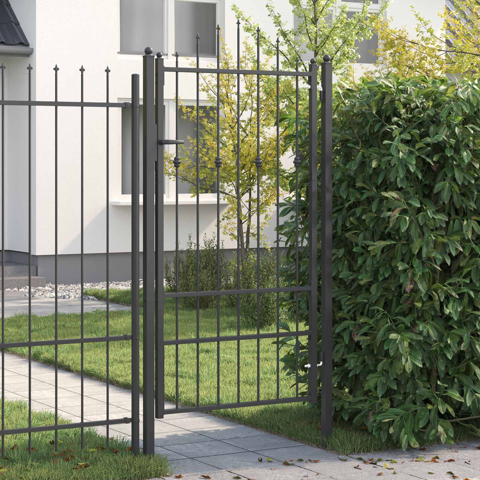 Aitausportti Horst 100 X 175 Cm Metalli Musta Lukittava