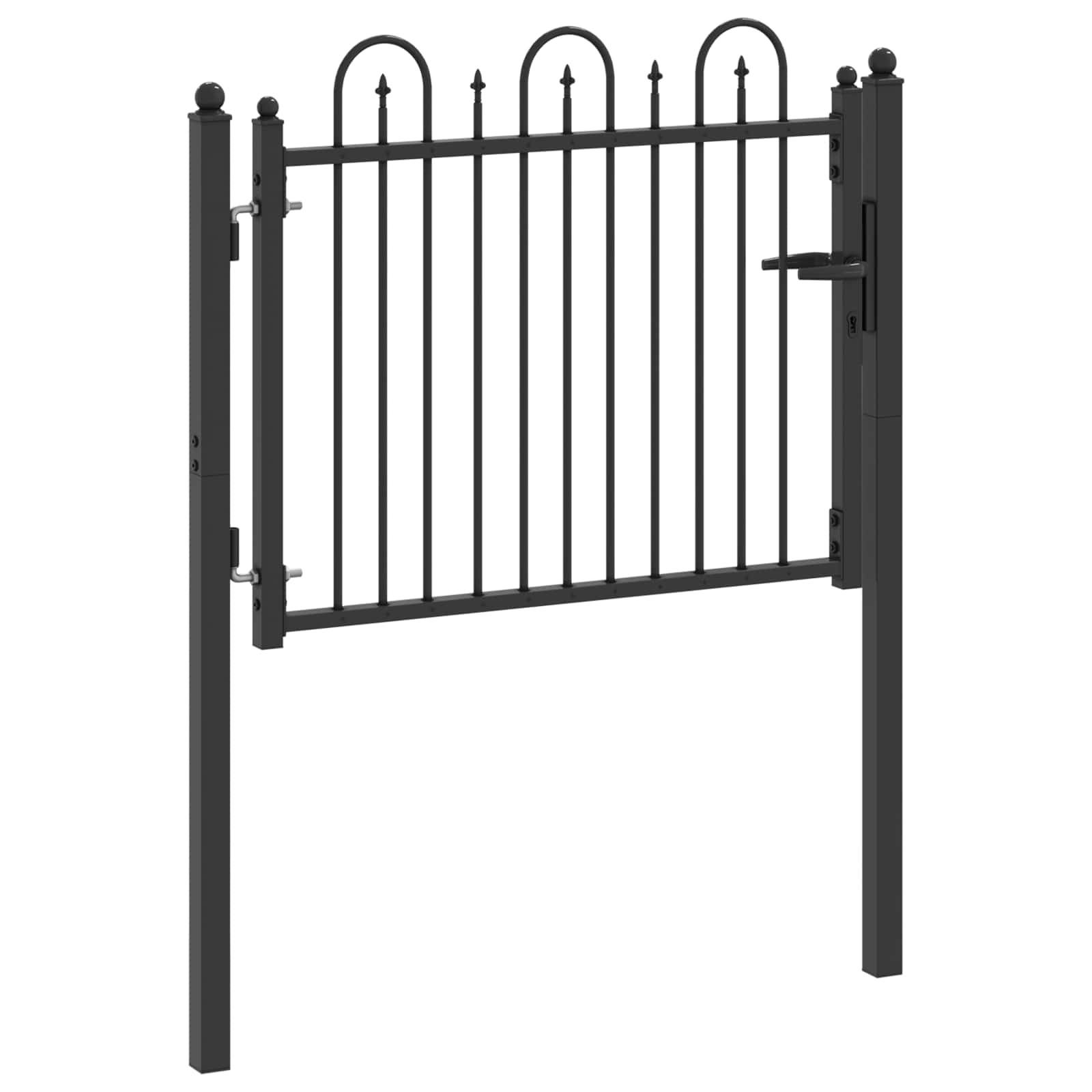 Aitausportti Horst 100 X 75 Cm Metalli Musta Lukittava