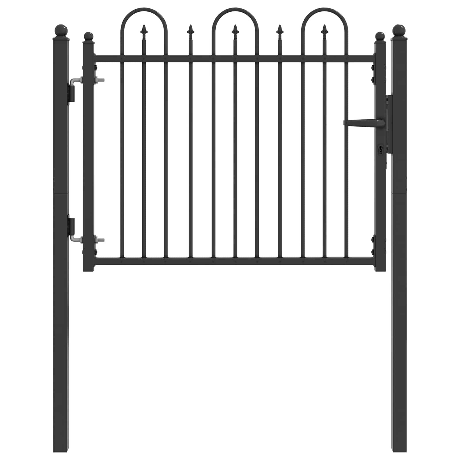 Aitausportti Horst 100 X 75 Cm Metalli Musta Lukittava