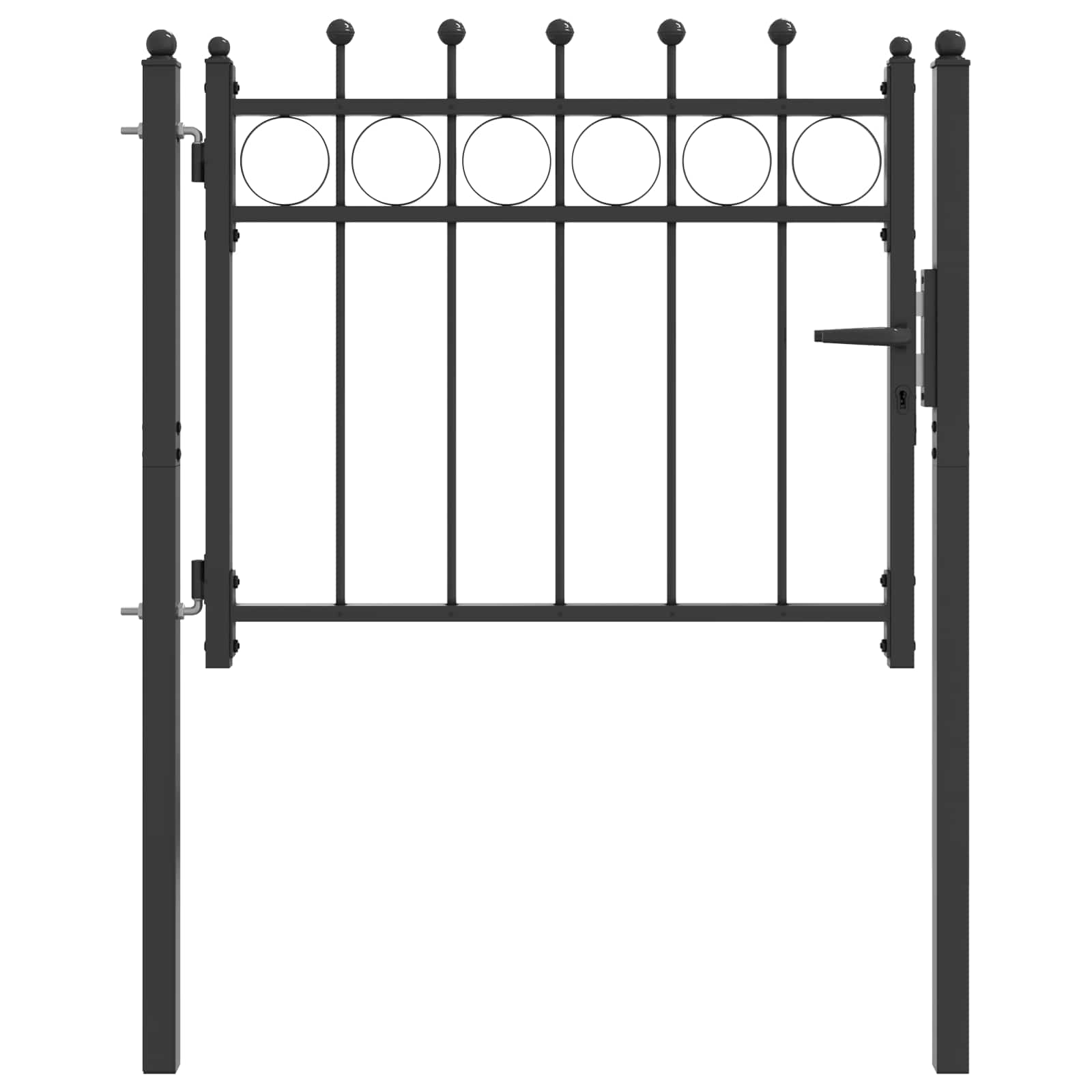 Aitausportti Horst 100 X 75 Cm Metalli Musta Lukittava