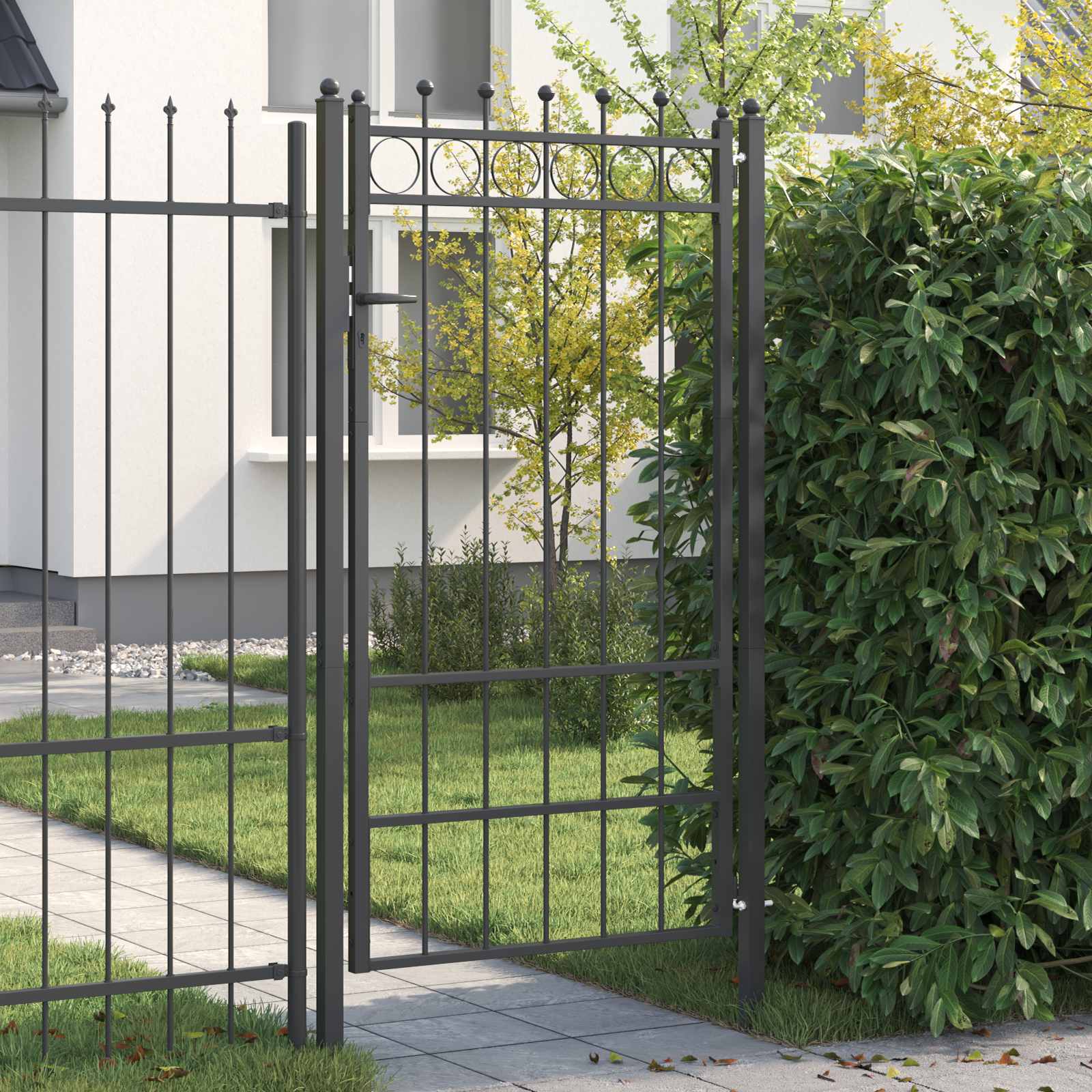 Aitausportti Horst 100 X 175 Cm Metalli Musta Lukittava