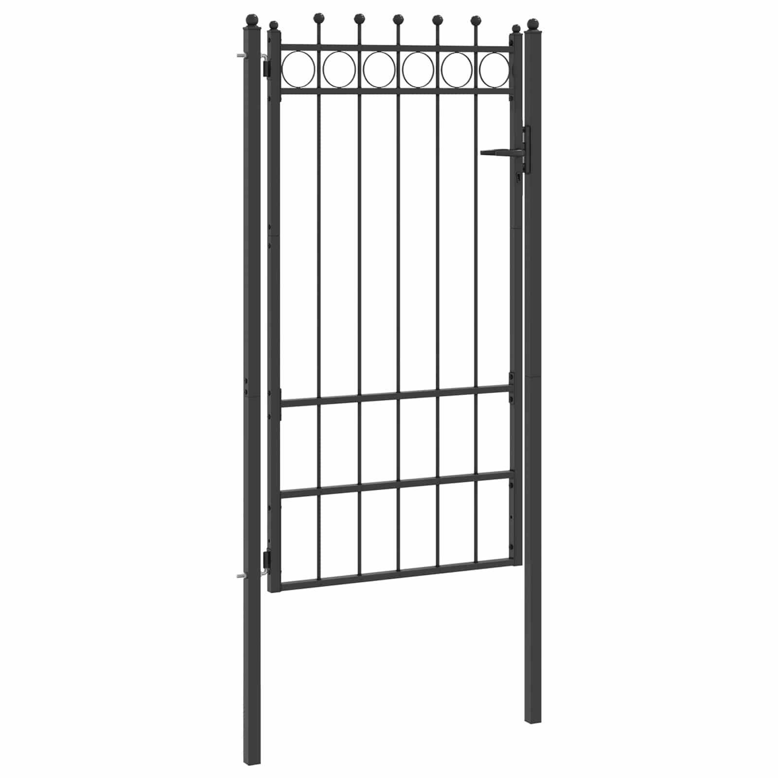 Aitausportti Horst 100 X 175 Cm Metalli Musta Lukittava