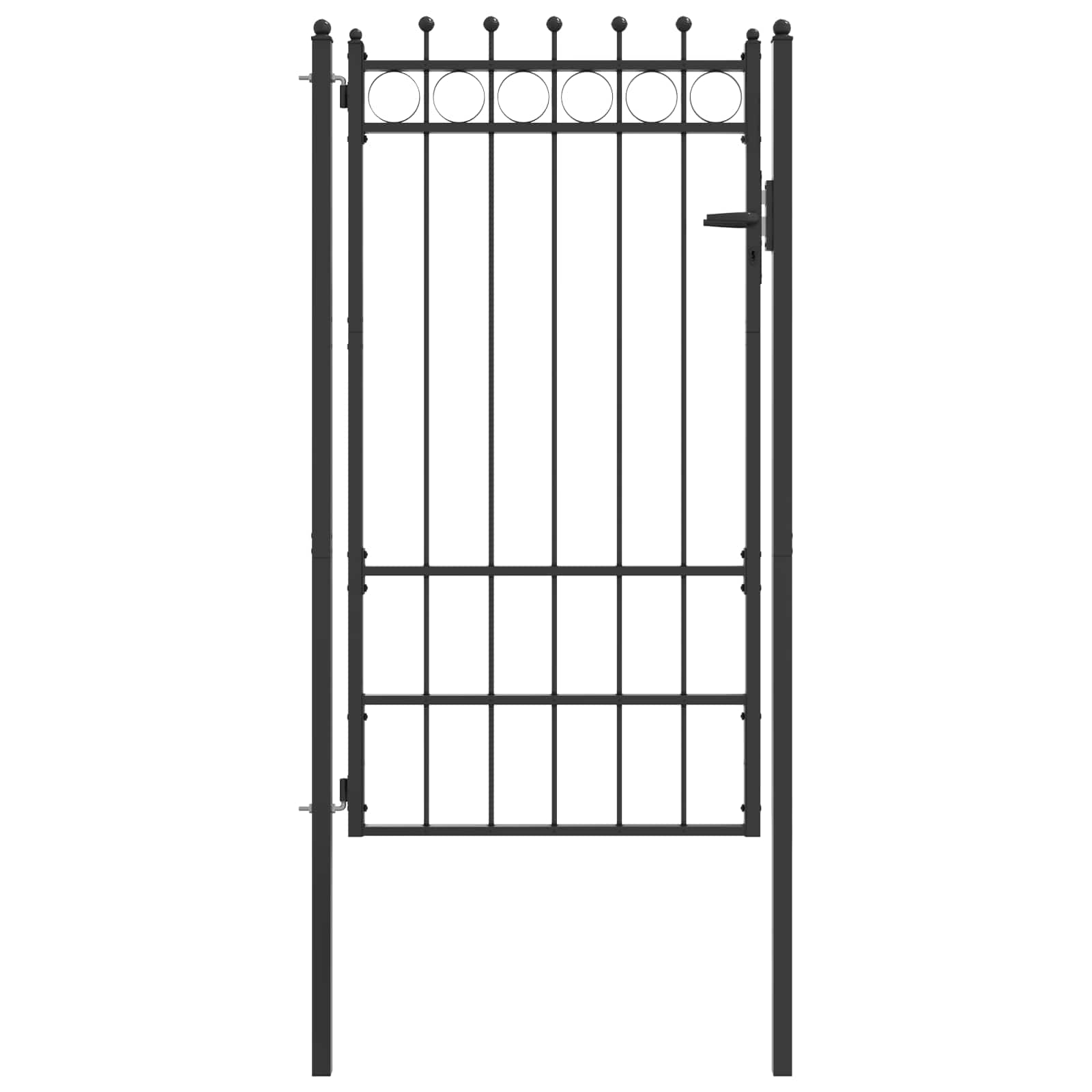 Aitausportti Horst 100 X 175 Cm Metalli Musta Lukittava
