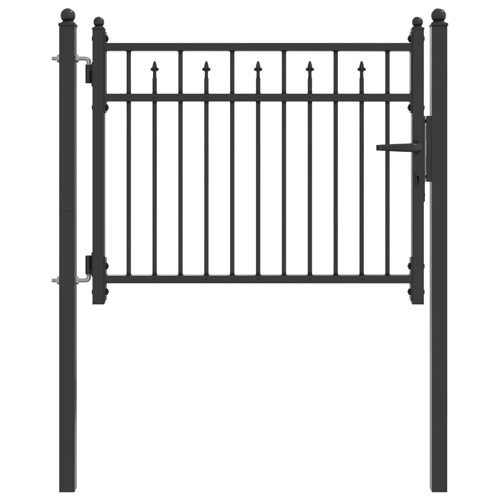 Aitausportti Horst 100 X 75 Cm Metalli Musta Lukittava