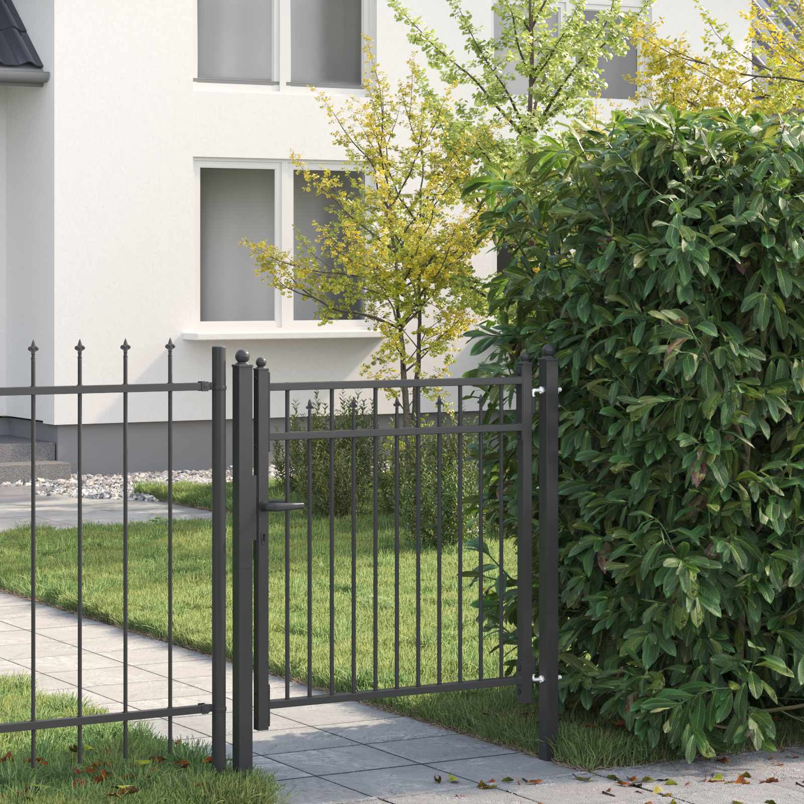 Aitausportti Horst 100 X 100 Cm Metalli Musta Lukittava