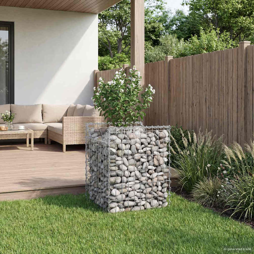 Gabion Kohotettu Peti Hopea