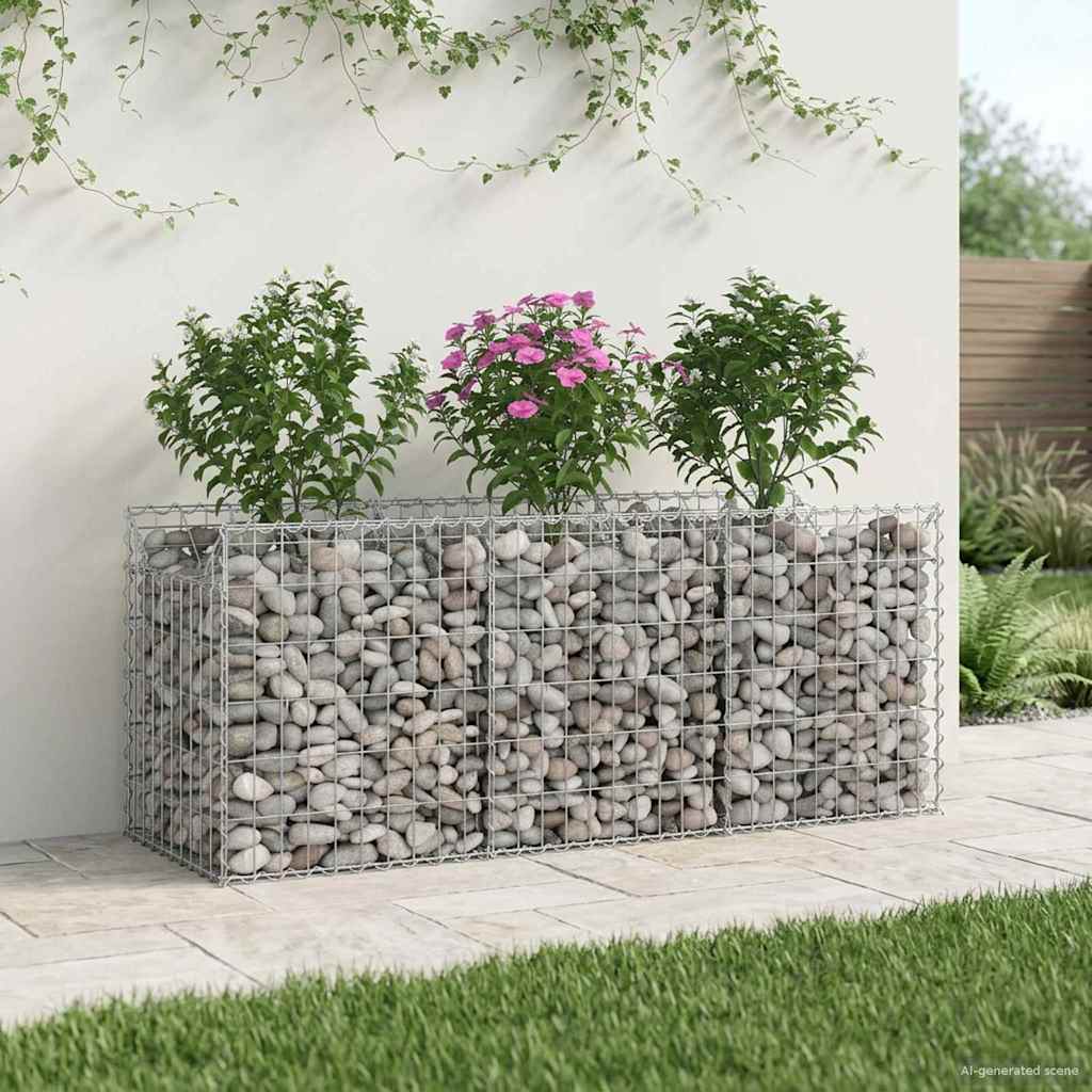 Gabion Kohotettu Peti Hopea