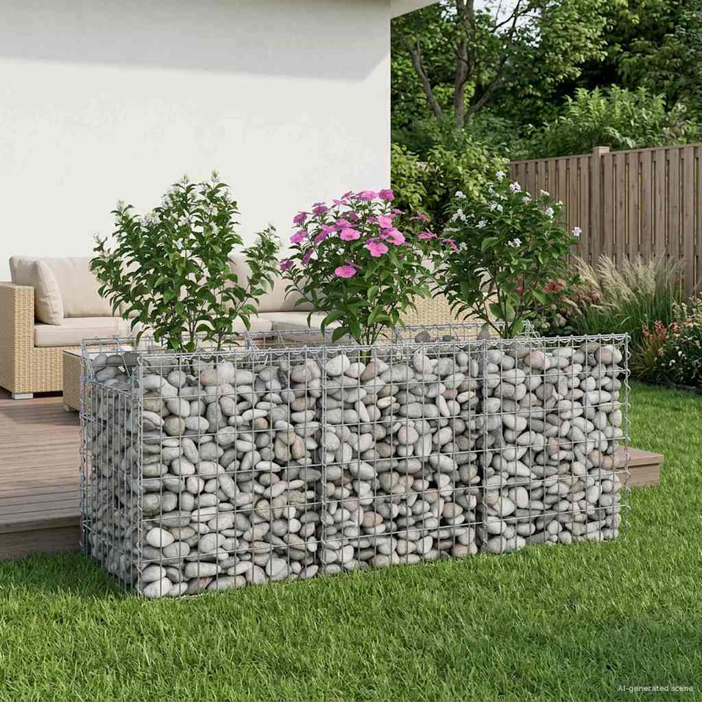 Gabion Kohotettu Peti Hopea