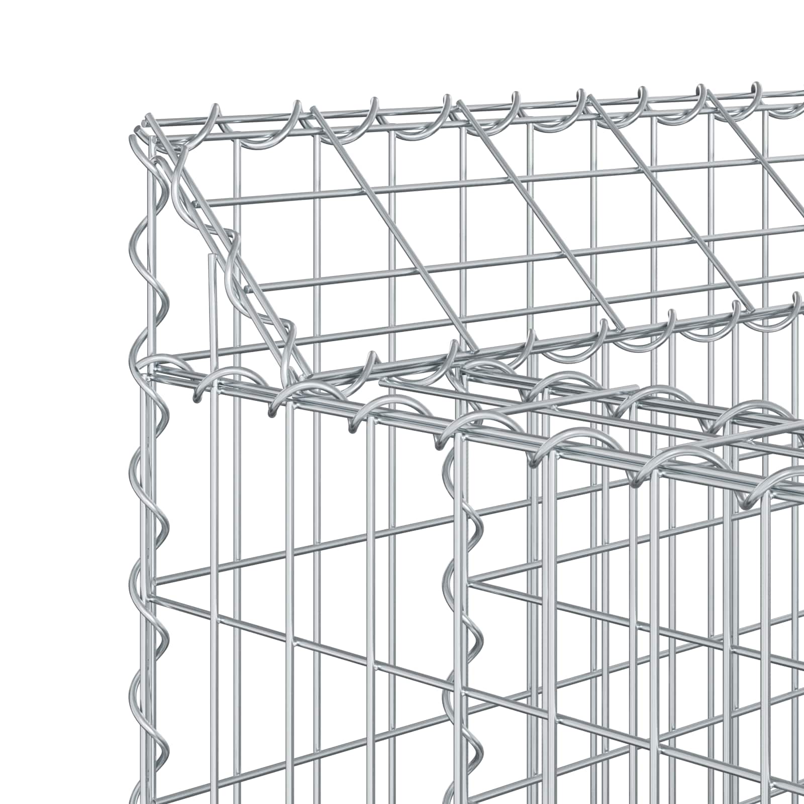 Gabion Kohotettu Peti Hopea