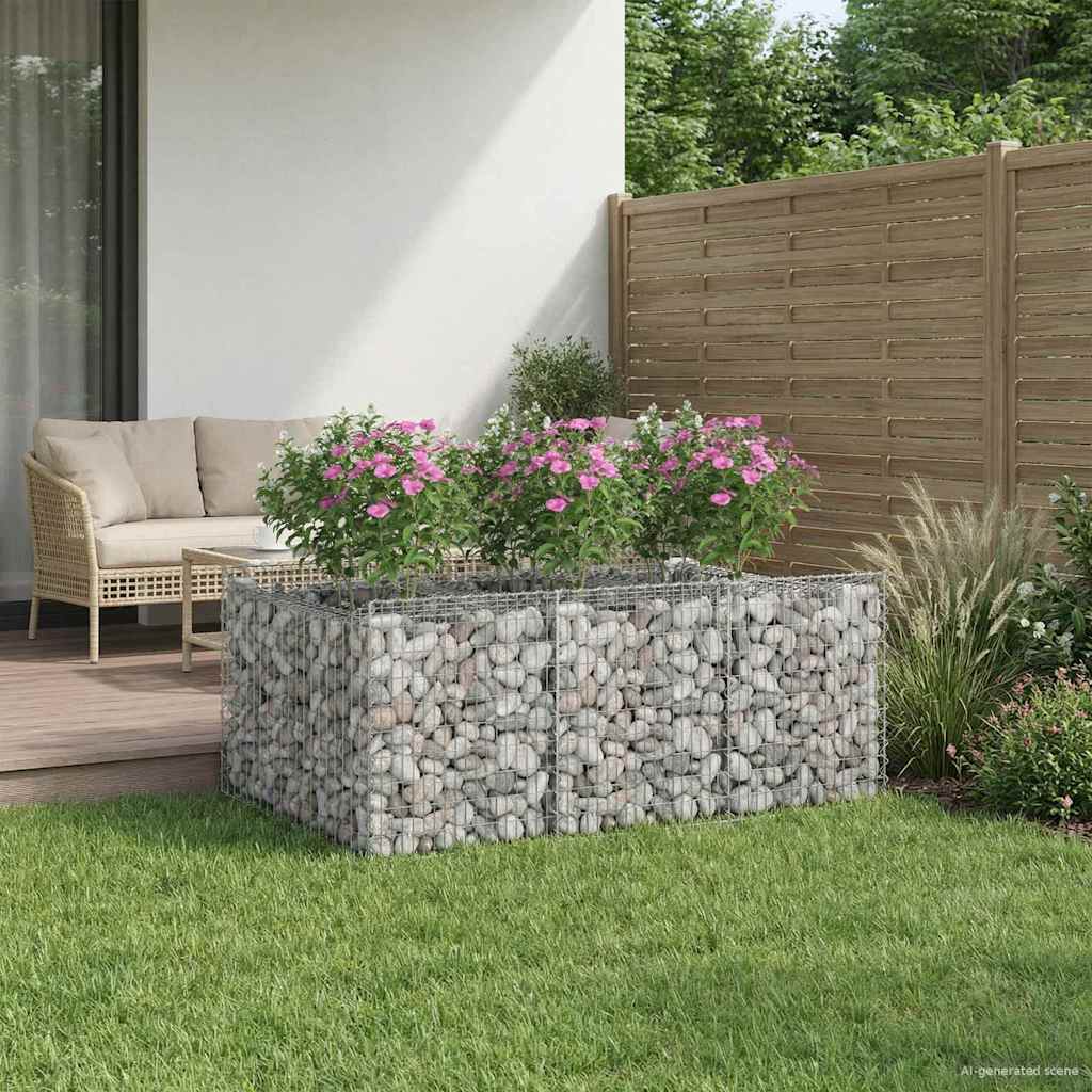 Gabion Kohotettu Peti Hopea
