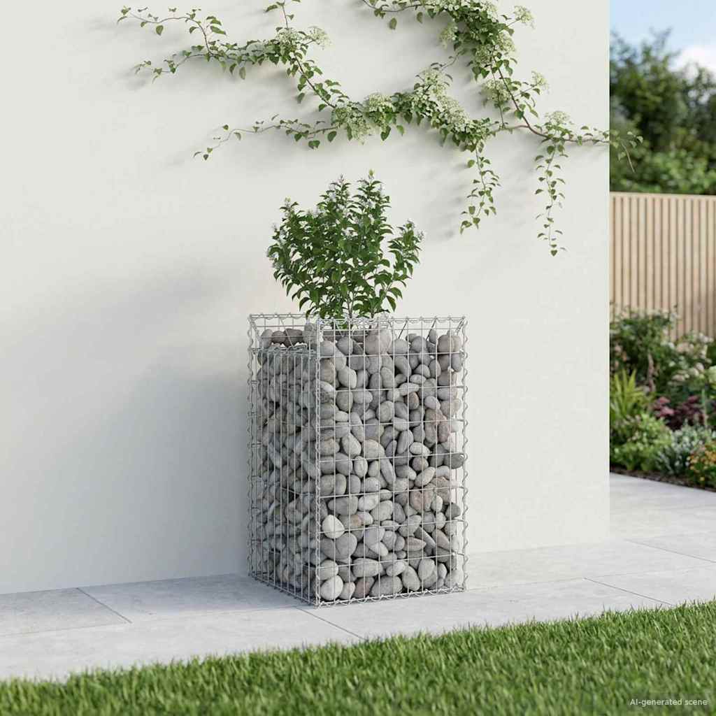 Gabion Kohotettu Peti Hopea