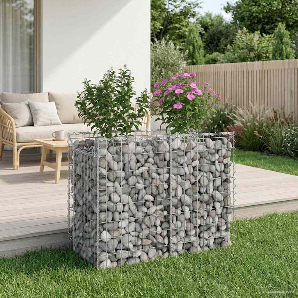 Gabion Kohotettu Peti Hopea