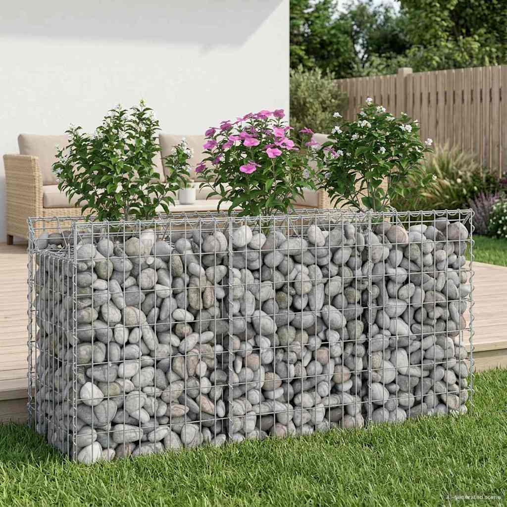 Gabion Kohotettu Peti Hopea