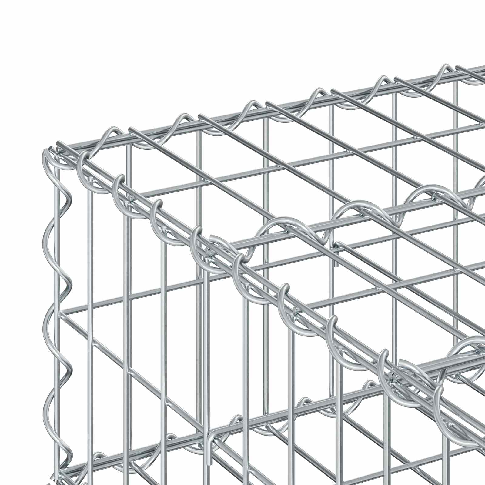 Gabion Kohotettu Peti Hopea
