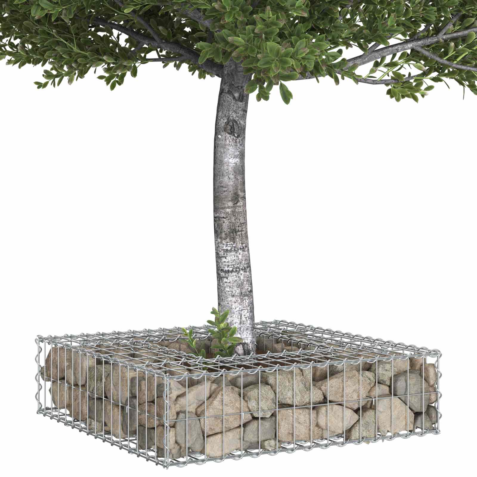 Gabion Kohotettu Peti Hopea