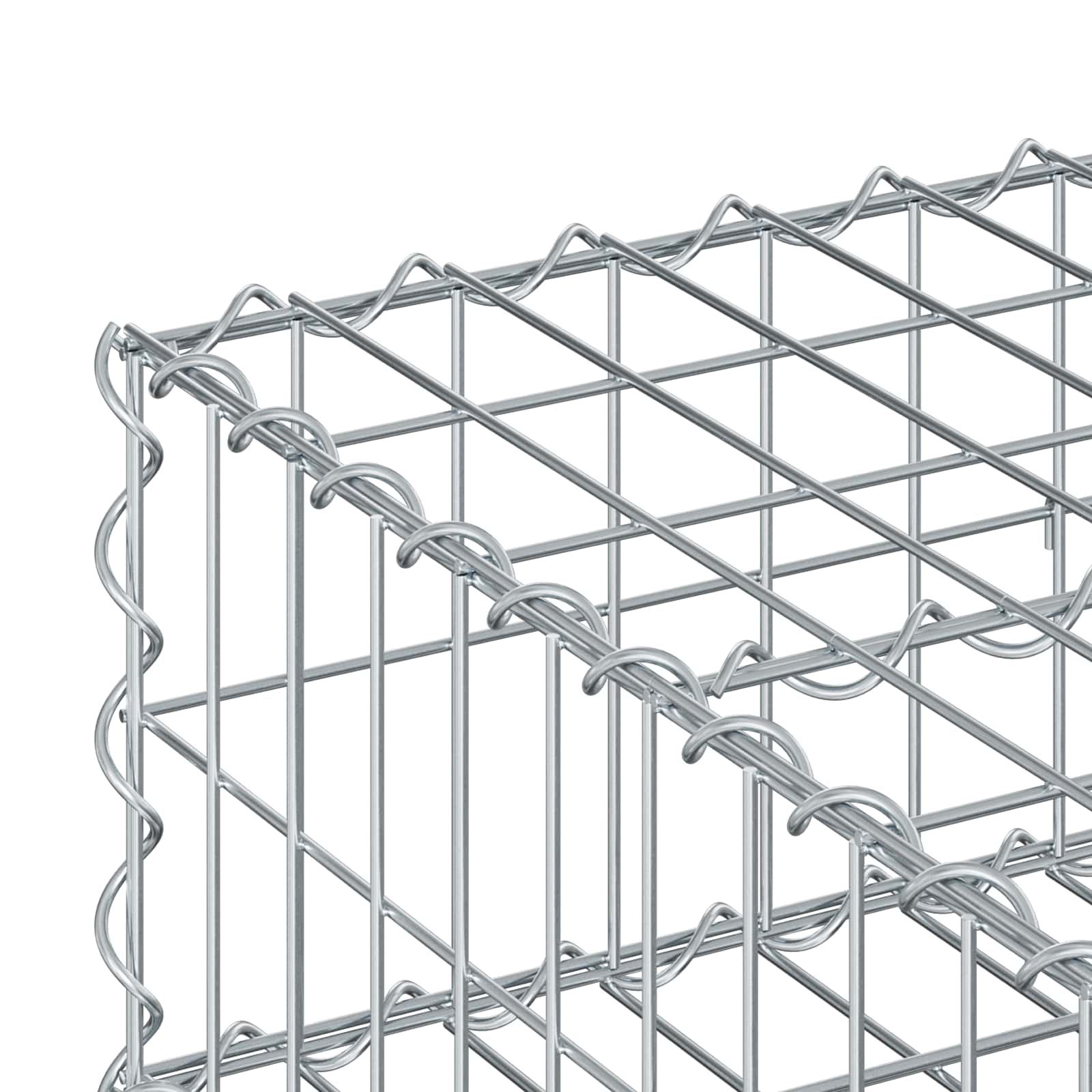 Gabion Kohotettu Peti Hopea