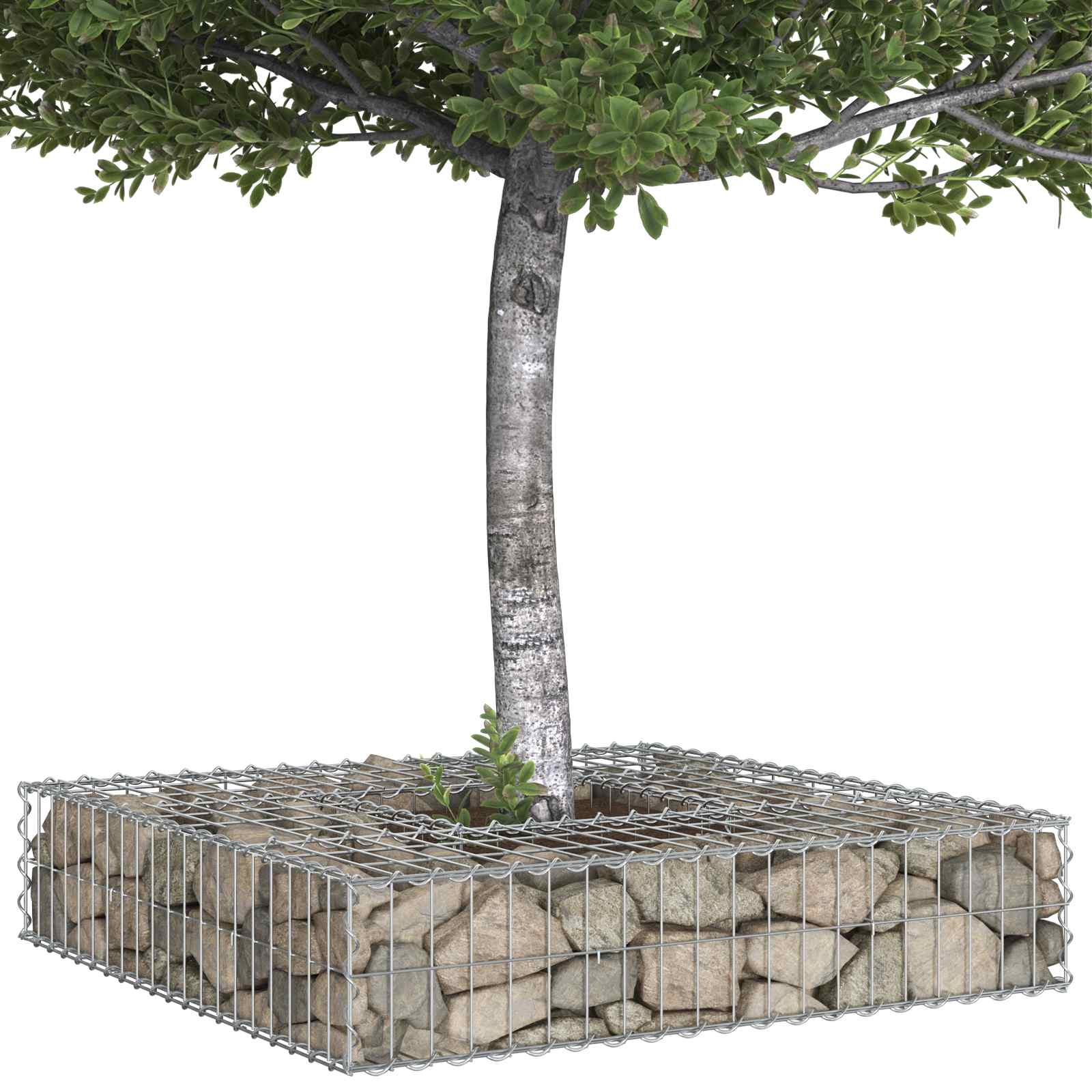 Gabion Kohotettu Peti Hopea